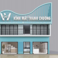 Thiết kế tiệm kính mắt Thanh Chương hiện đại thu hút khách hàng